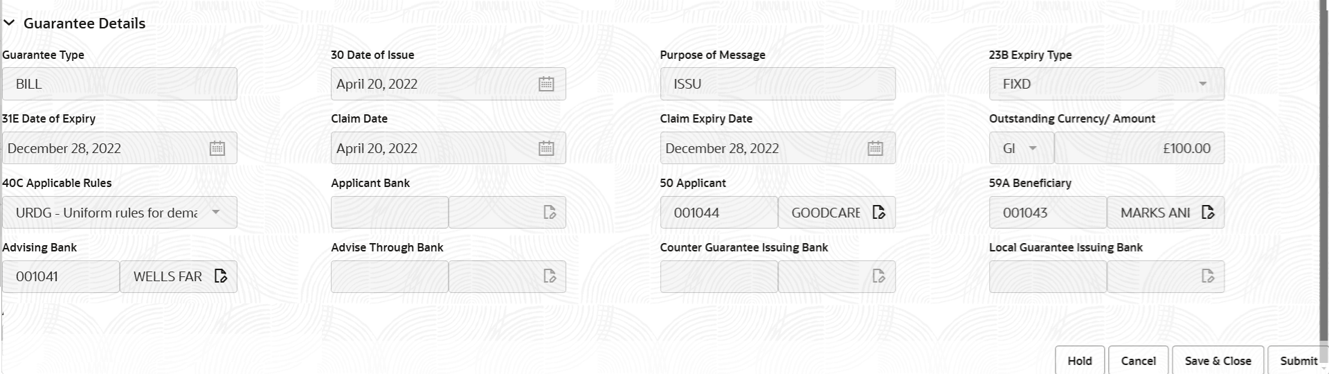Description of registrationguaranteedetails.png follows