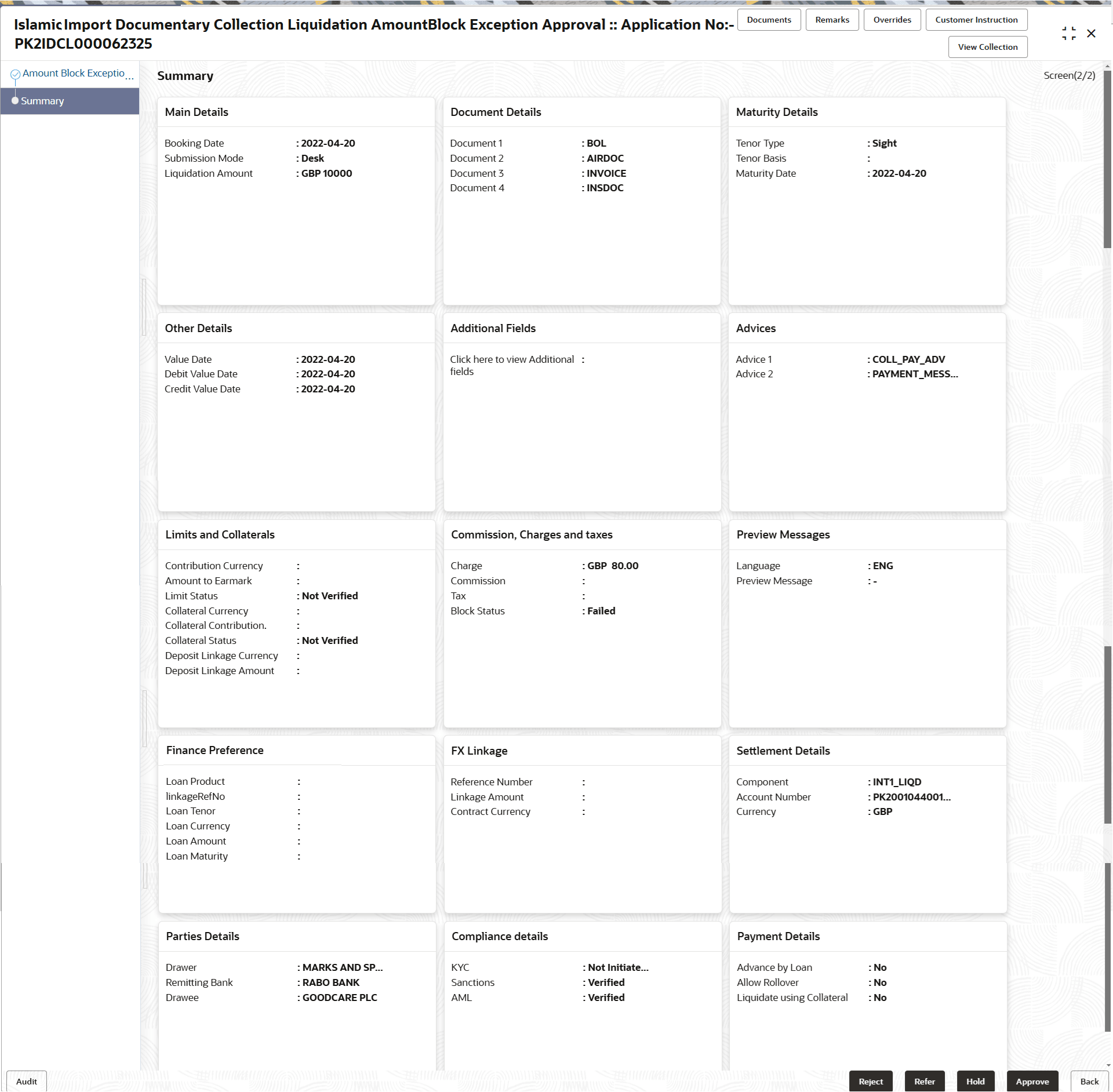 Description of amountblockexceptionsummary-1.png follows Description of amountblockexceptionsummary-1.png follows