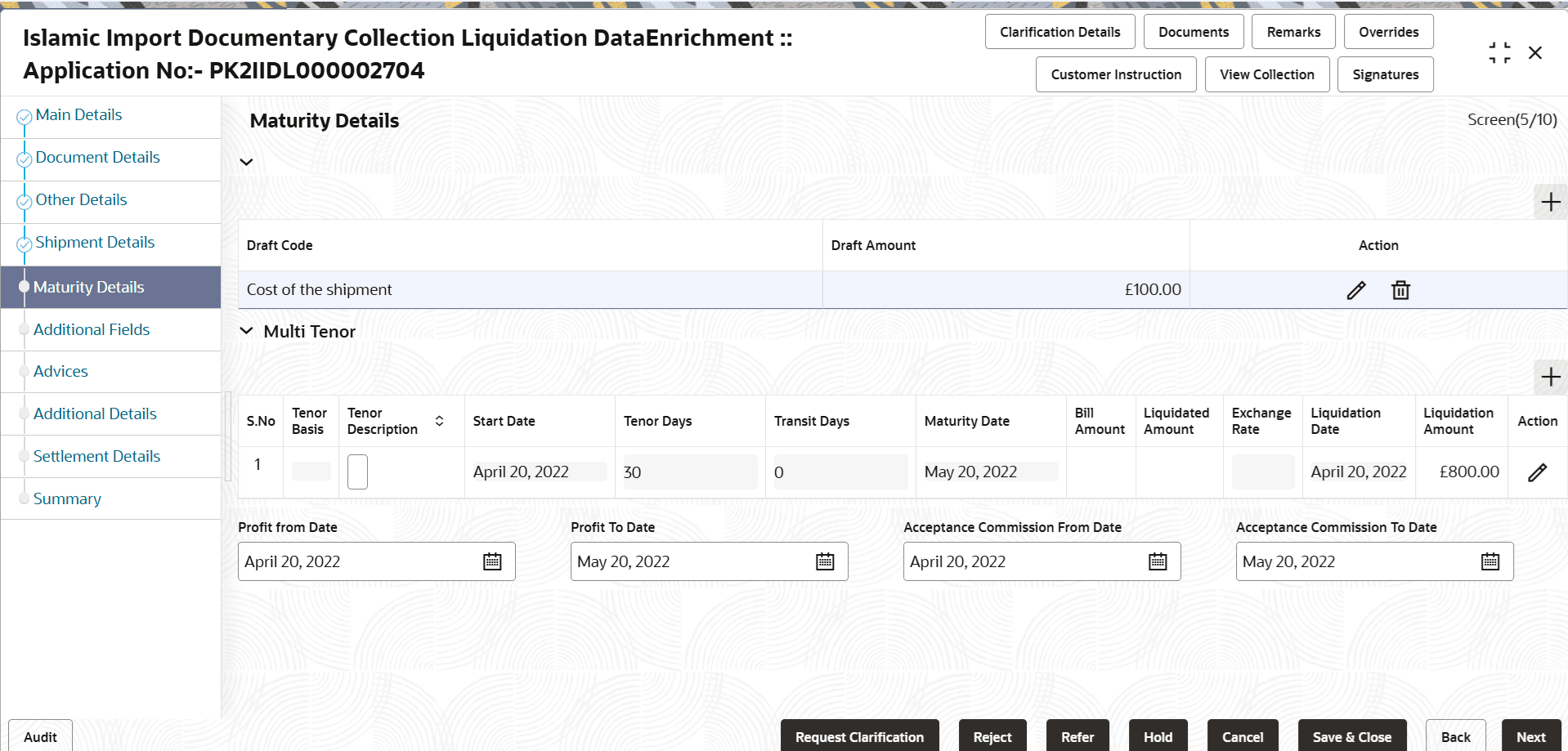 Description of dematuritydetails.png follows Description of dematuritydetails.png follows