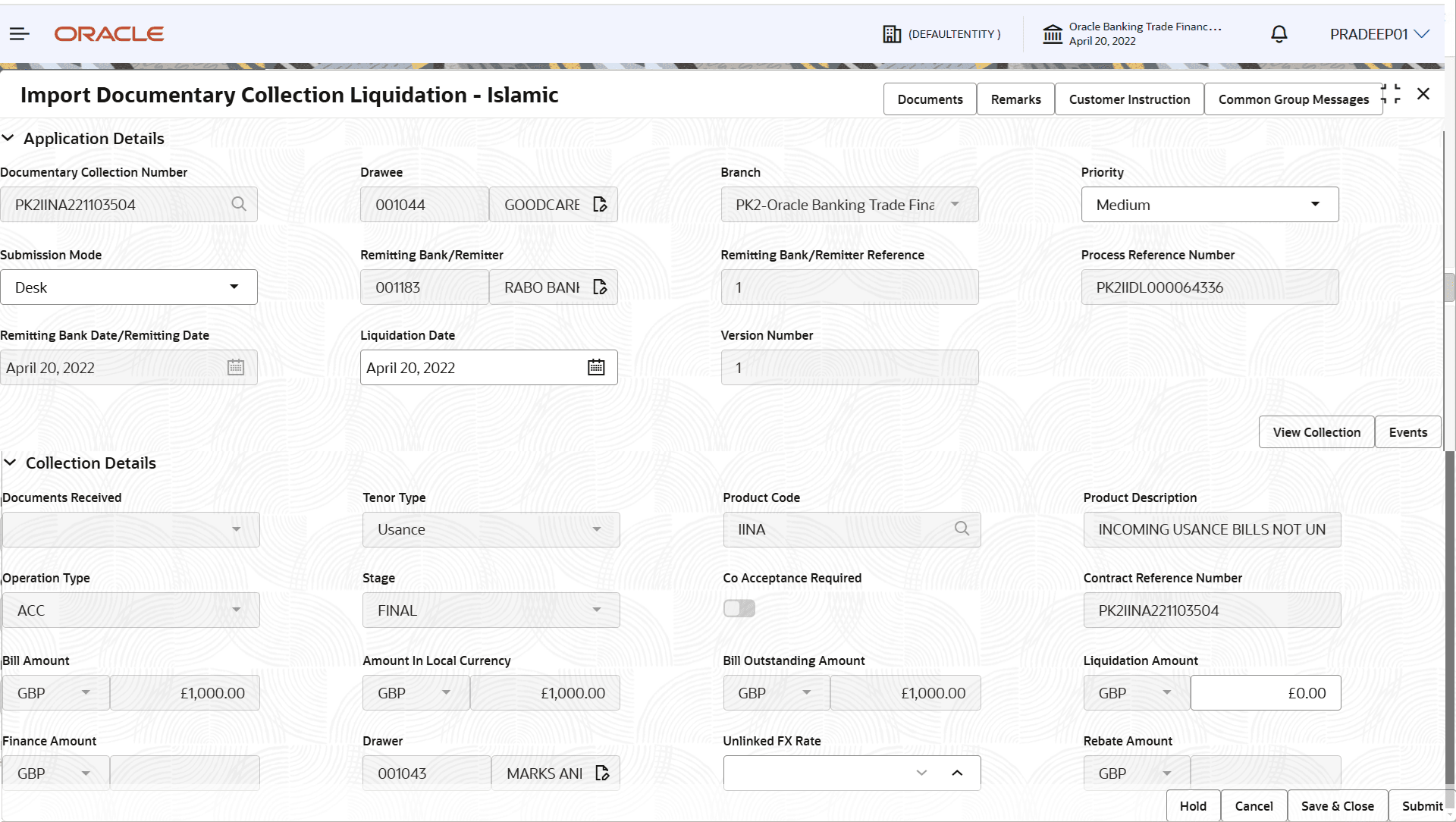 Description of registrationapplicationdetails.png follows Description of registrationapplicationdetails.png follows