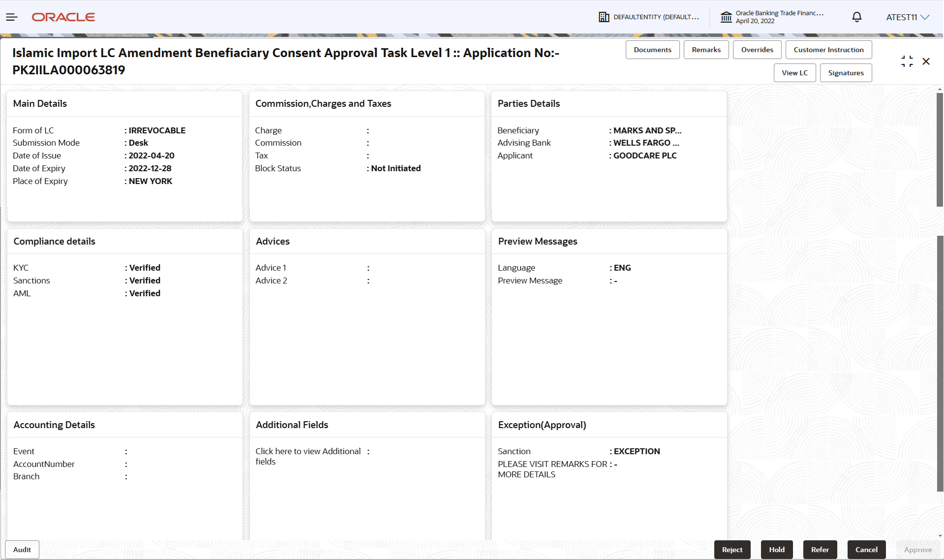 Description of approvalsummary.png follows Description of approvalsummary.png follows