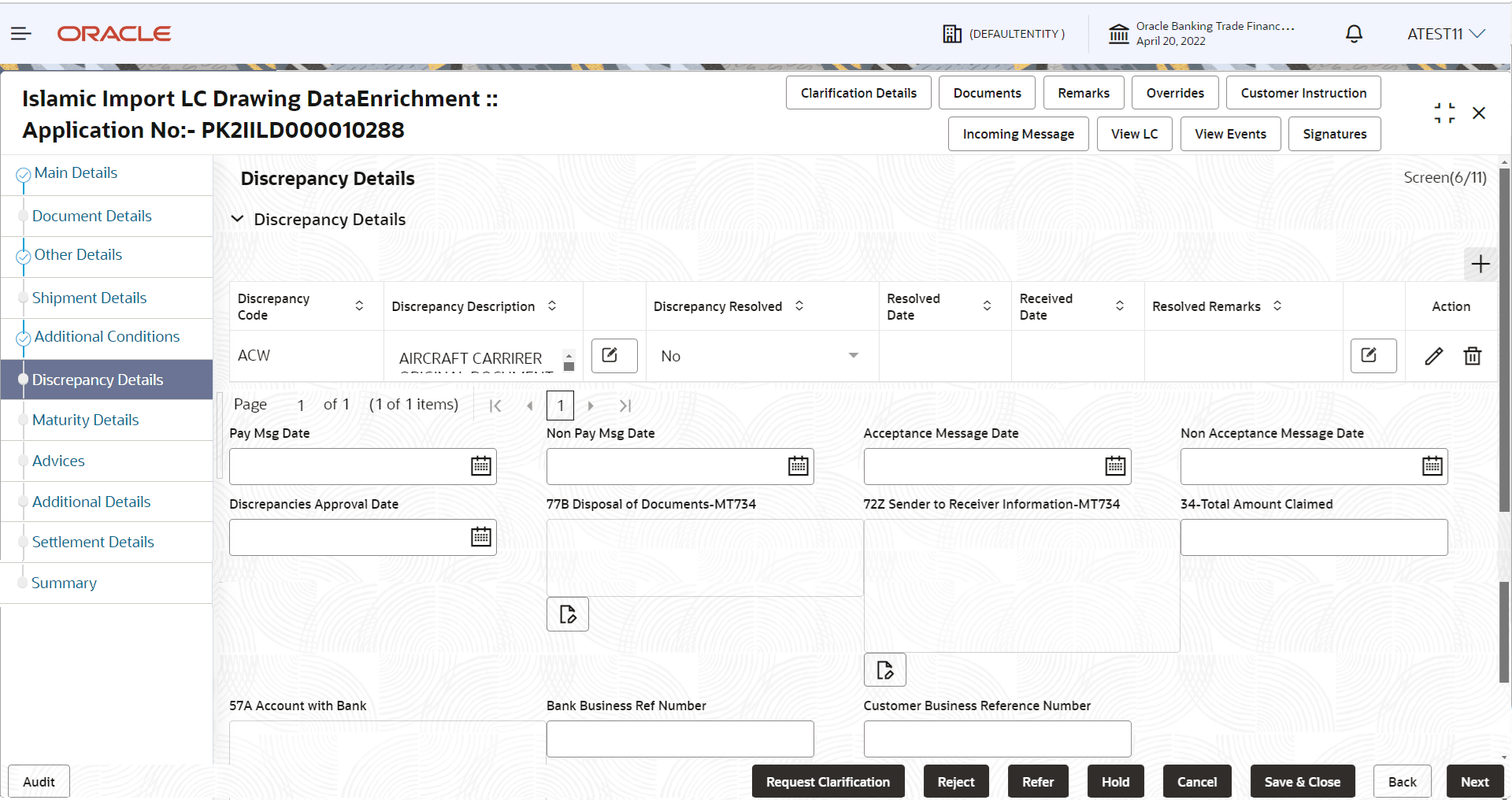 Description of dediscrepancydetails.png follows Description of dediscrepancydetails.png follows