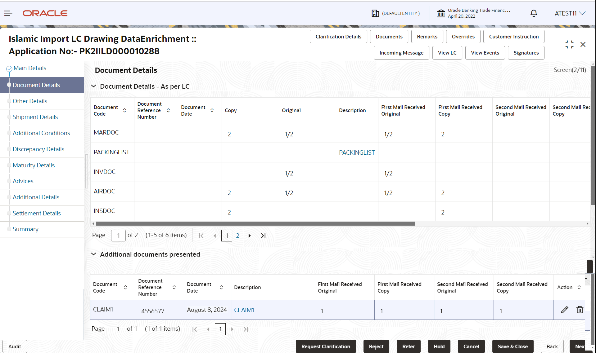 Description of dedocumentdetails.png follows