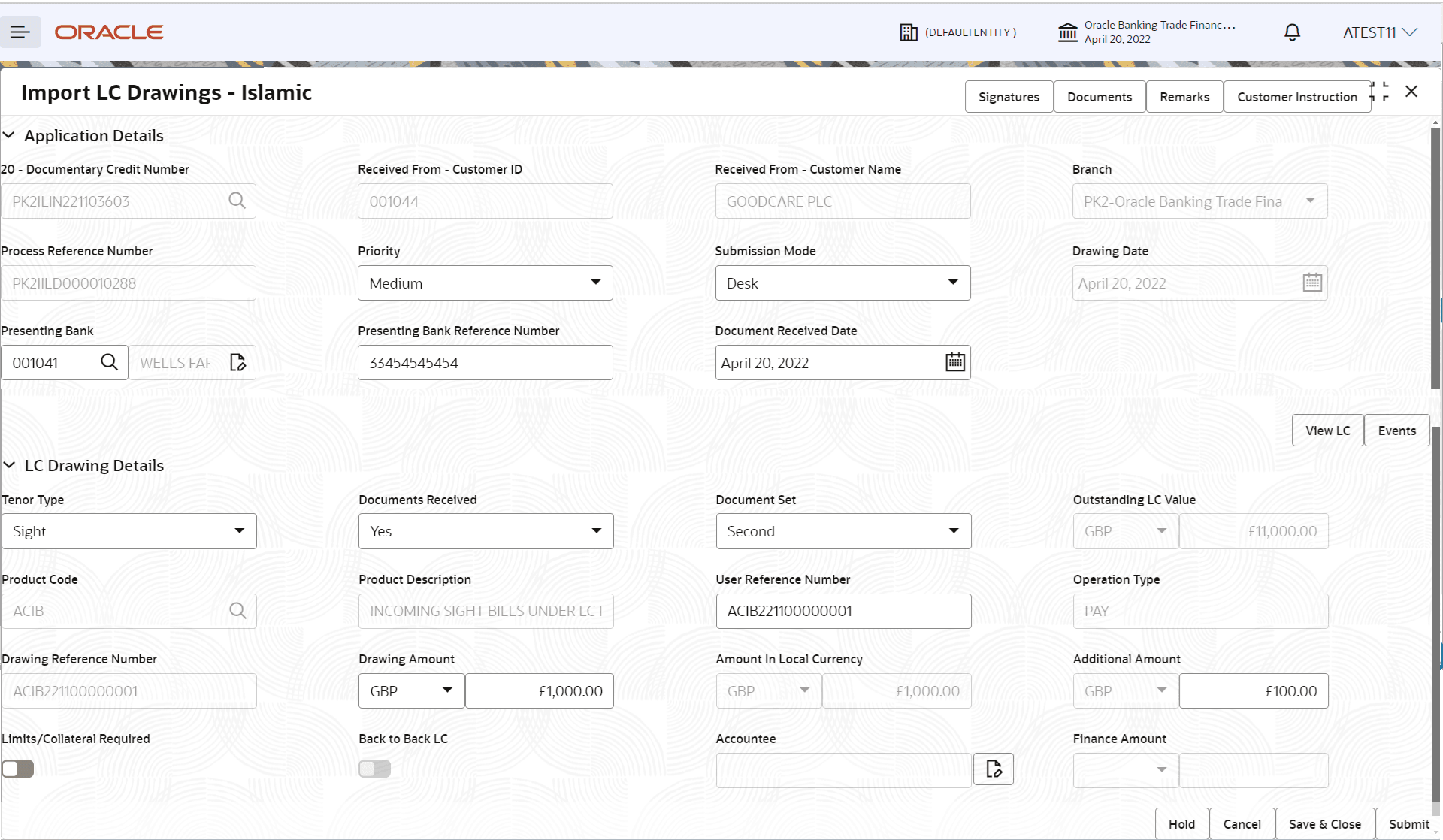 Description of registrationapplicationdetails.png follows Description of registrationapplicationdetails.png follows