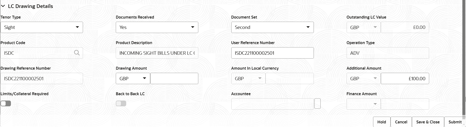 Description of registrationlcdetails.png follows