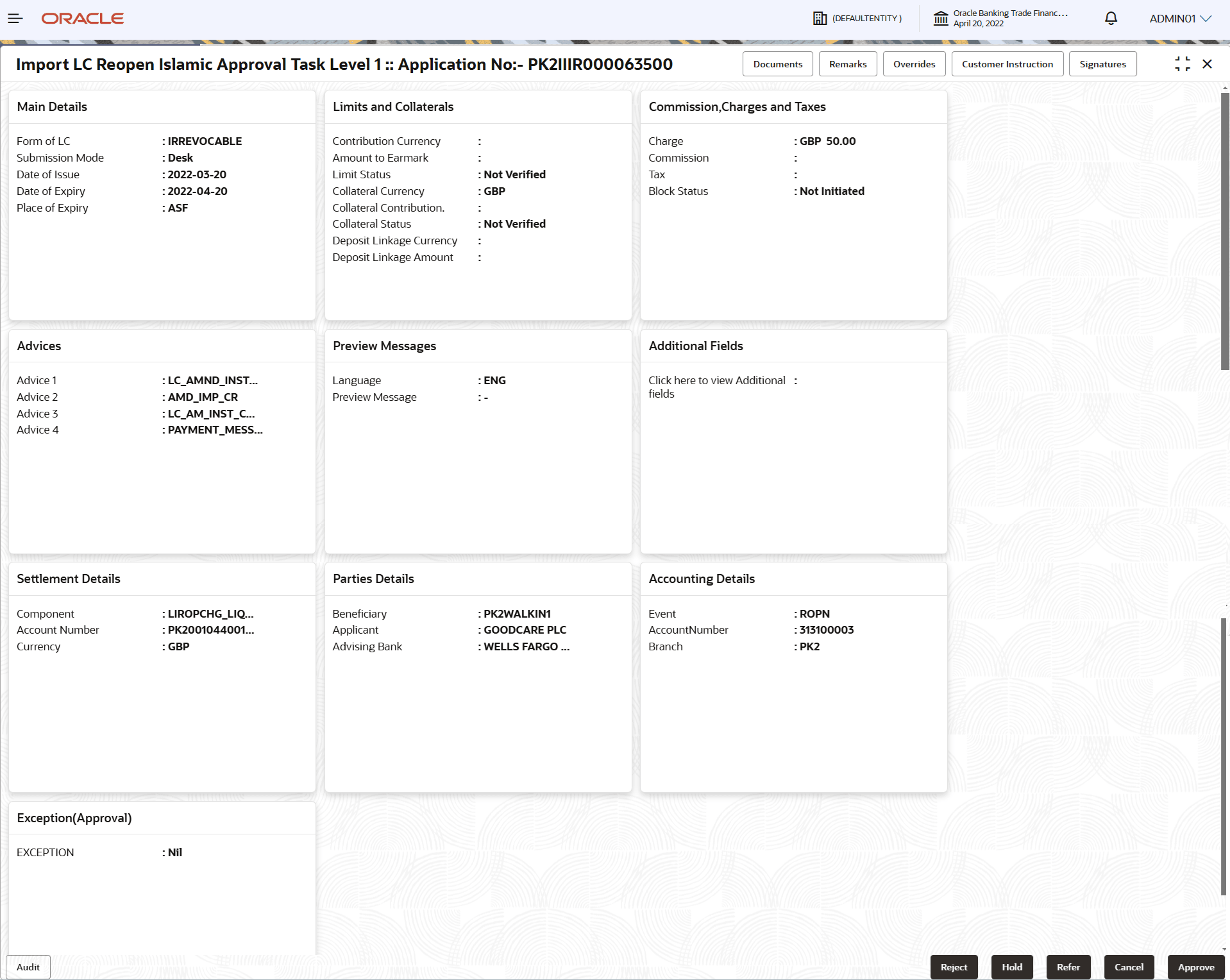 Description of approvalsummary.png follows Description of approvalsummary.png follows