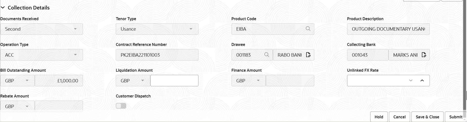 Description of registrationcollectiondetails1.png follows