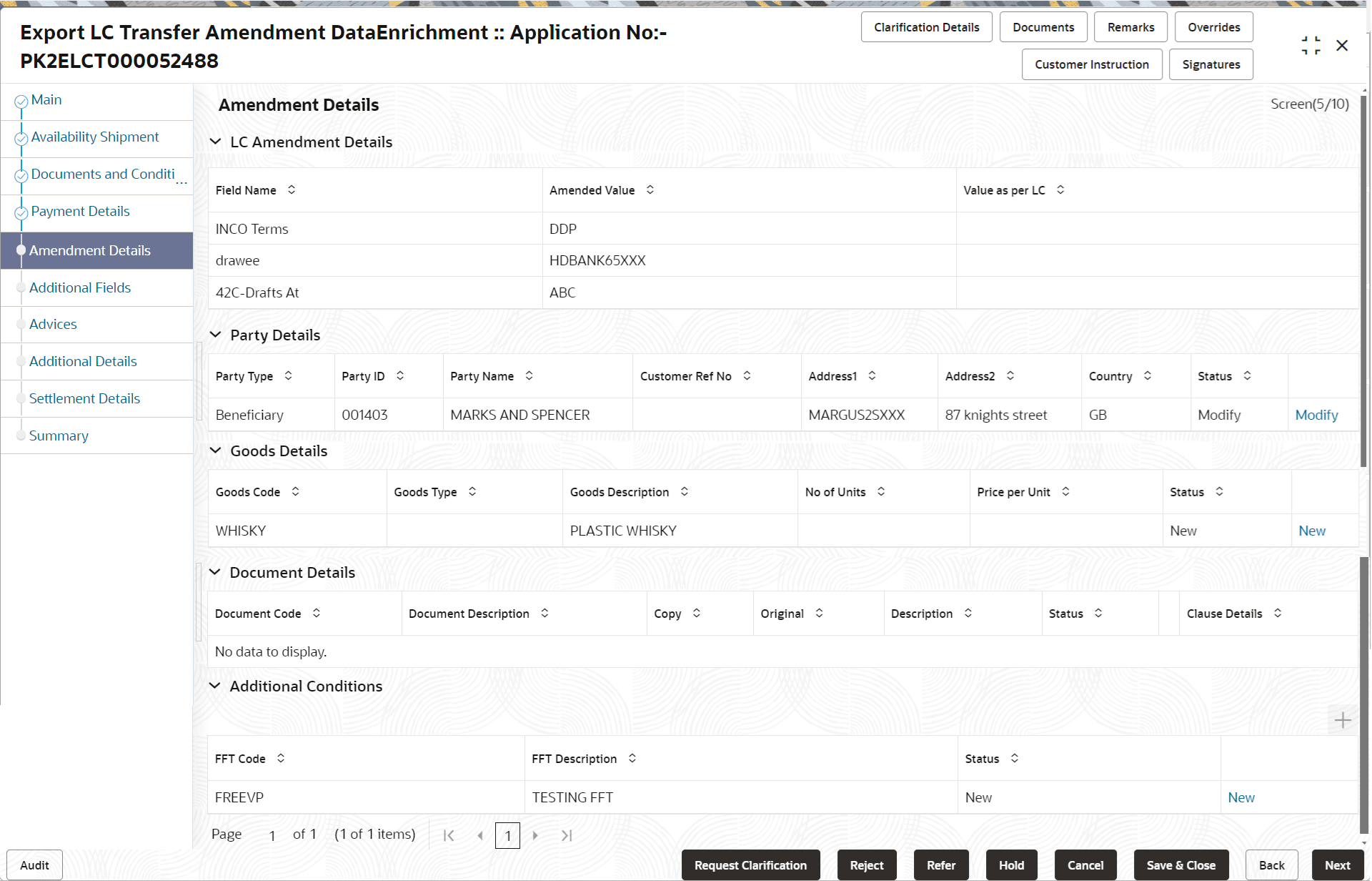 Description of deamendmentdetails.png follows