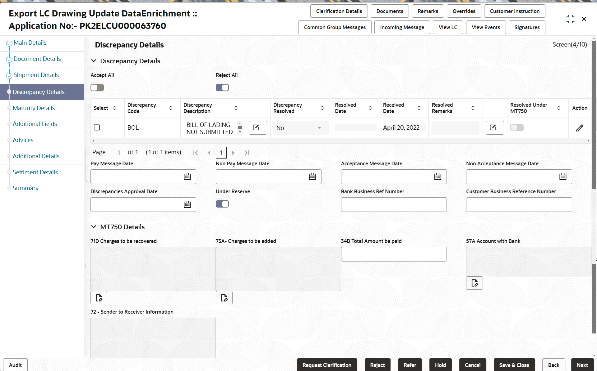 Description of dediscrepancydetails.png follows