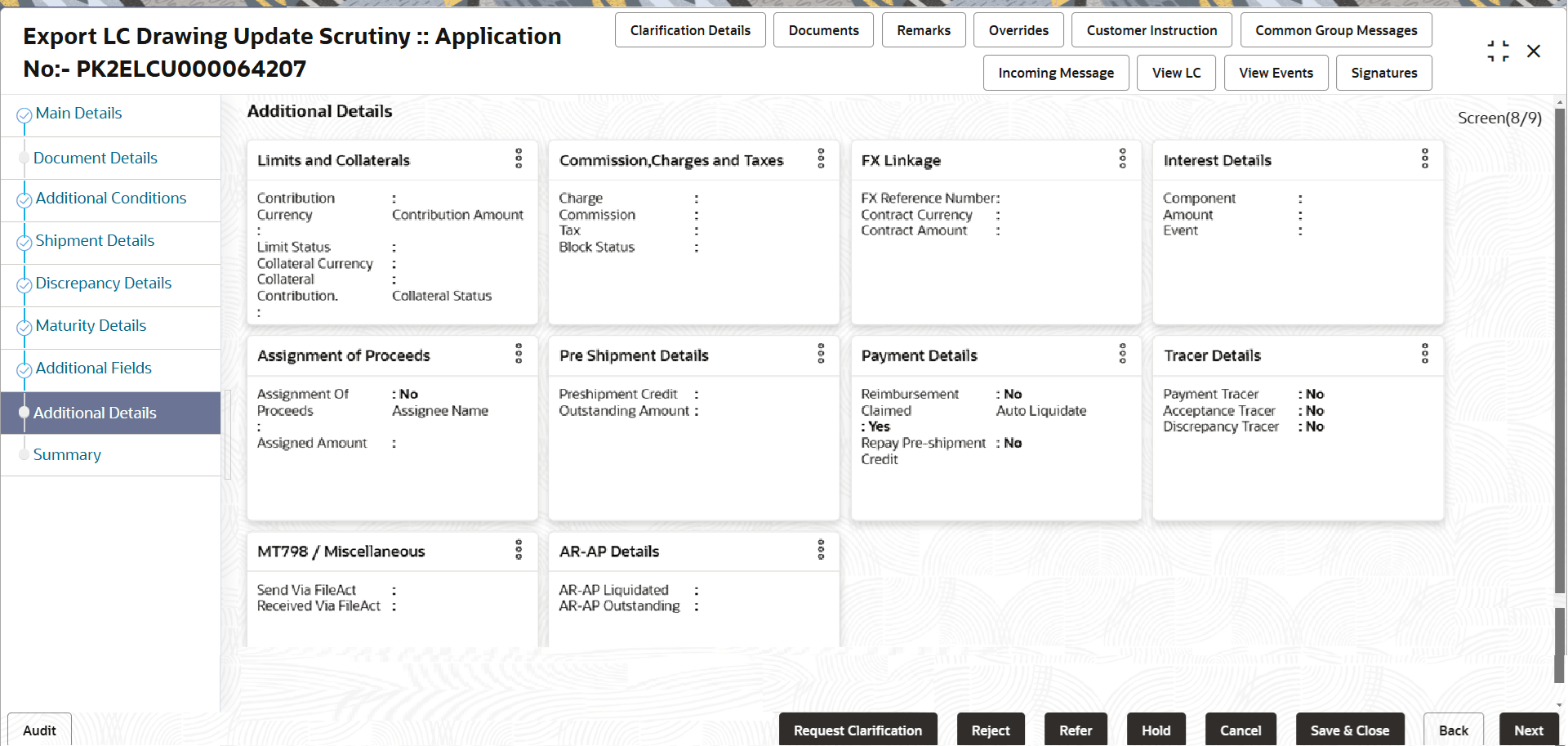 Description of scrutinyadditionaldetails.png follows