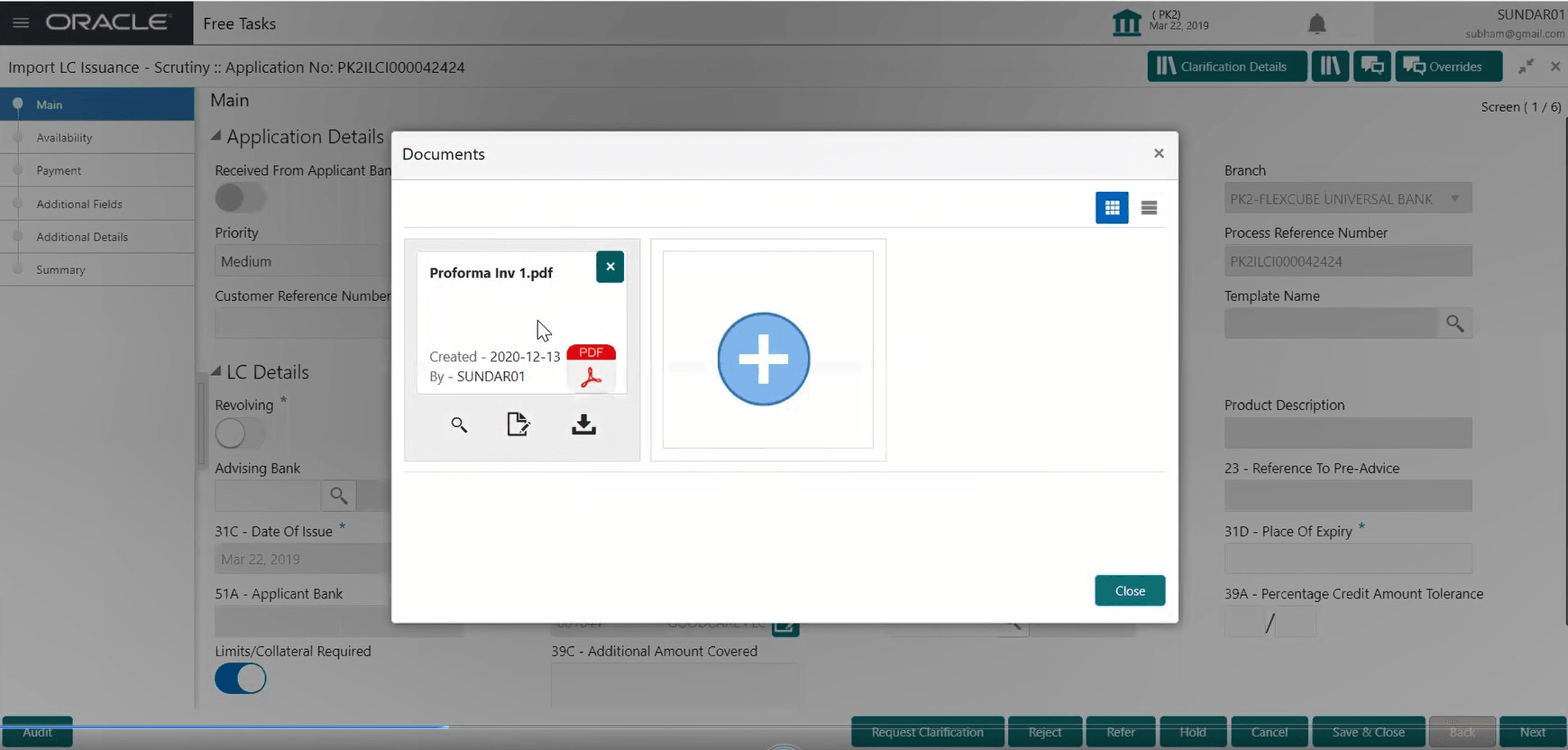 Bi-Directional Upload Documents