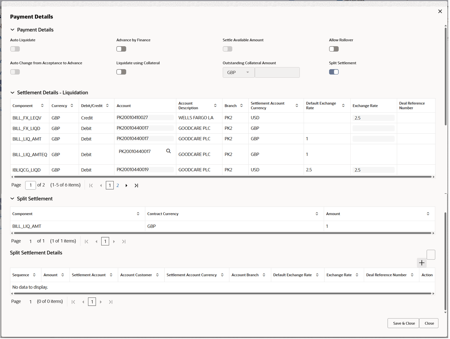 Description of depaymentdetails1.png follows
