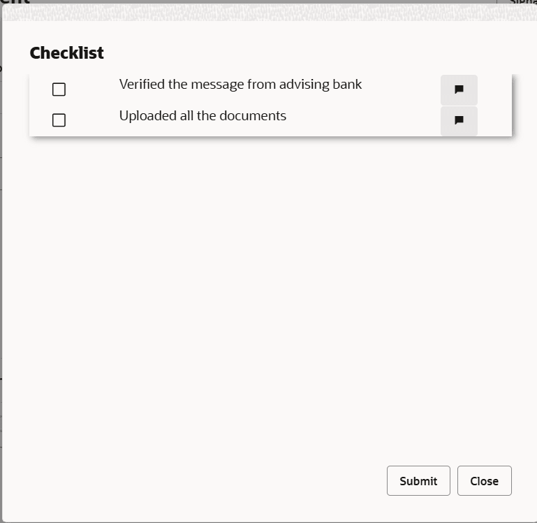 Checklist
