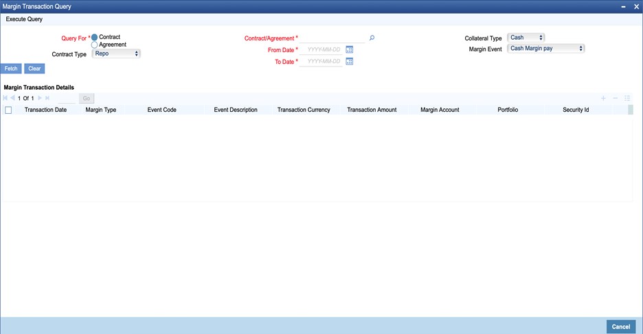 Margin Transaction Query