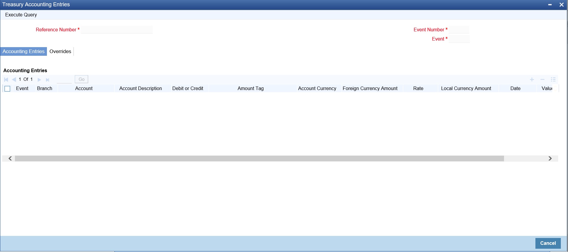 Accounting entries
