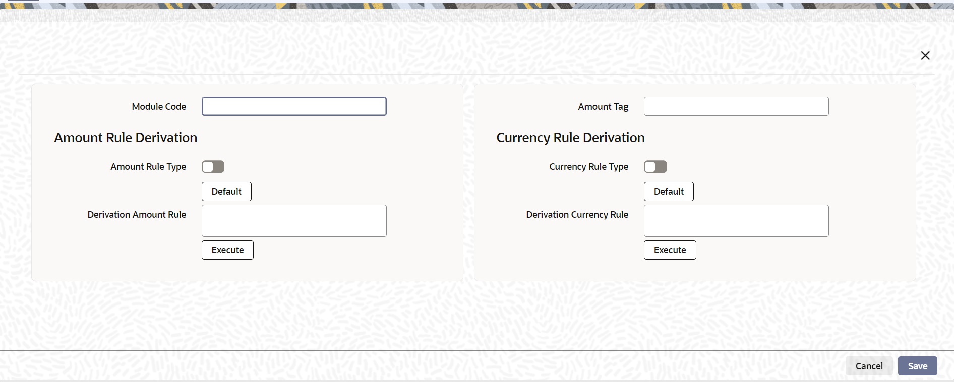Derivation Rule Details