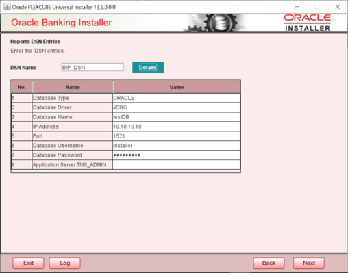 Description of oracle-banking-installer_reports-dsn-entries.png follows