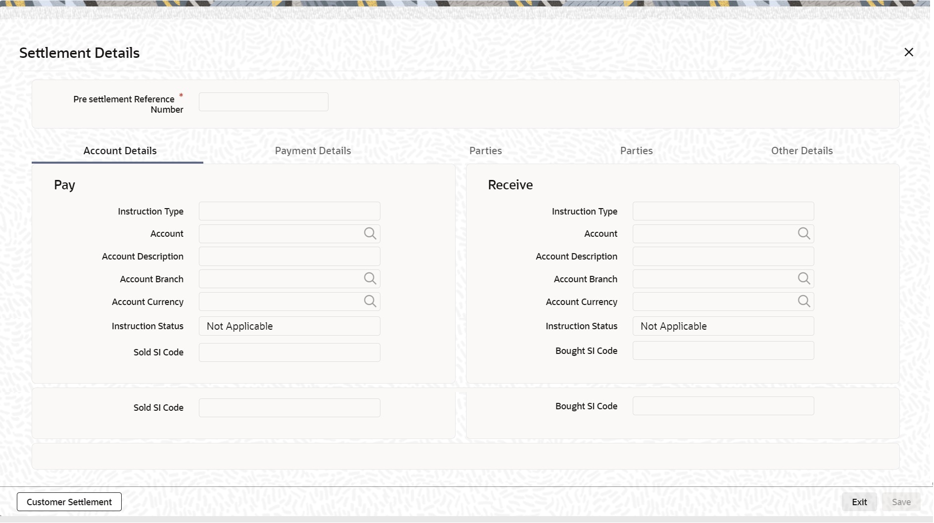 Description of settlementdetailsscreen.jpg follows