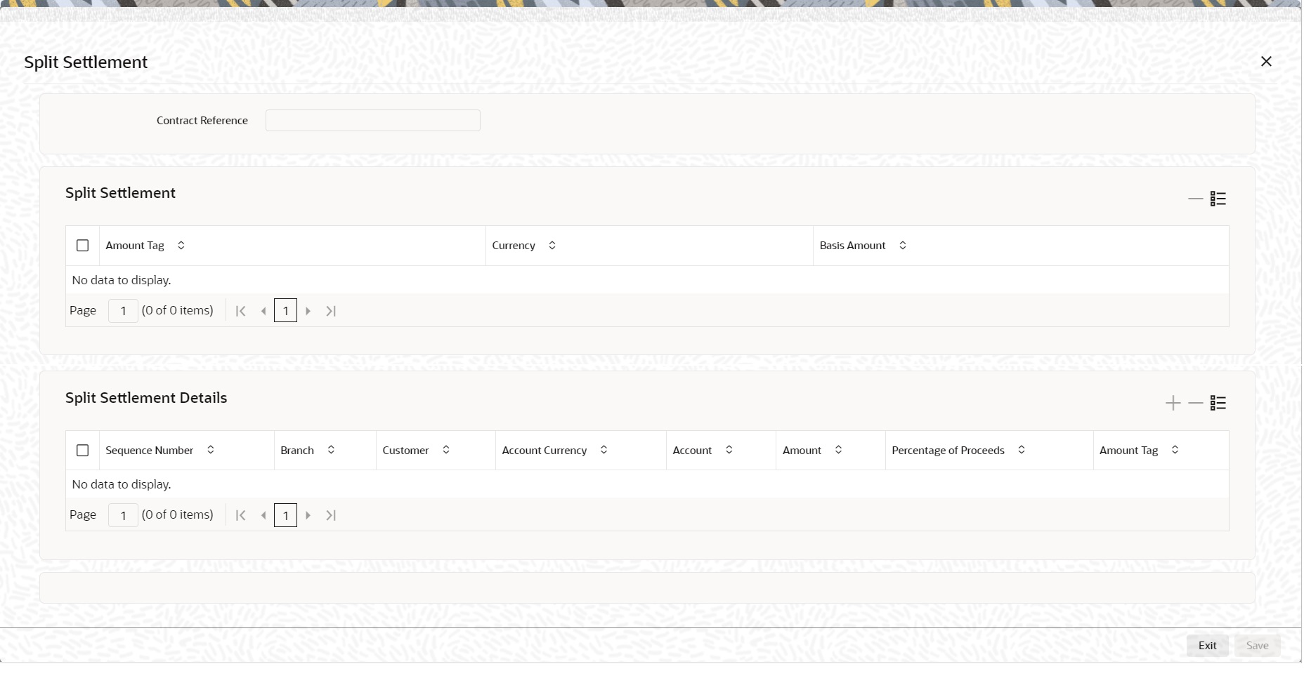 Split settlement Split settlement