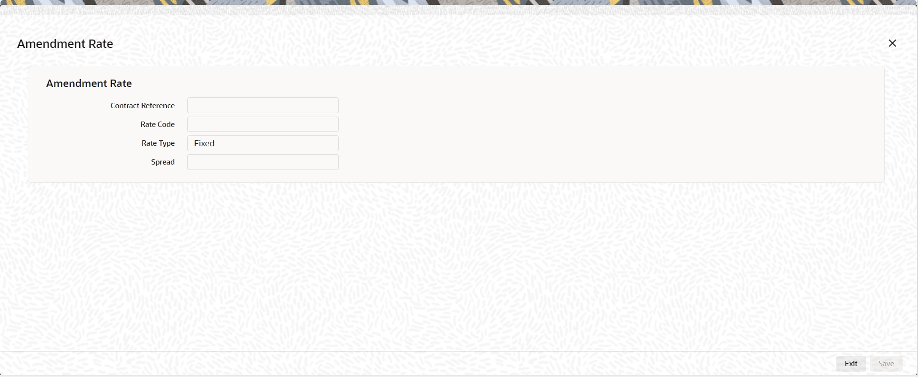 amendment rate amendment rate