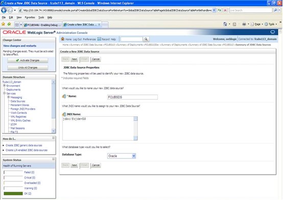 The image shows the Settings for NotifyDestQCF - Transactions Screen. It displays several fields to specify the Settings for NotifyDestQCF - Transactions .