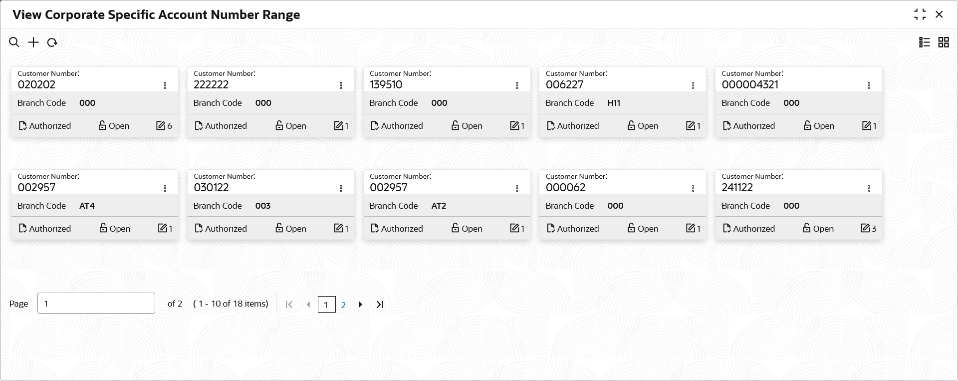 view-corporate-specific-account-number-range