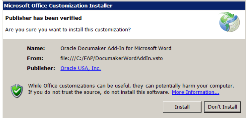 MS Office Customization Installer