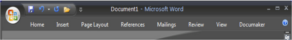 Documaker Tab in MS Word
