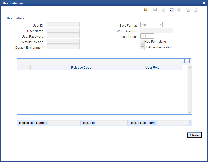 User Detailed Screen