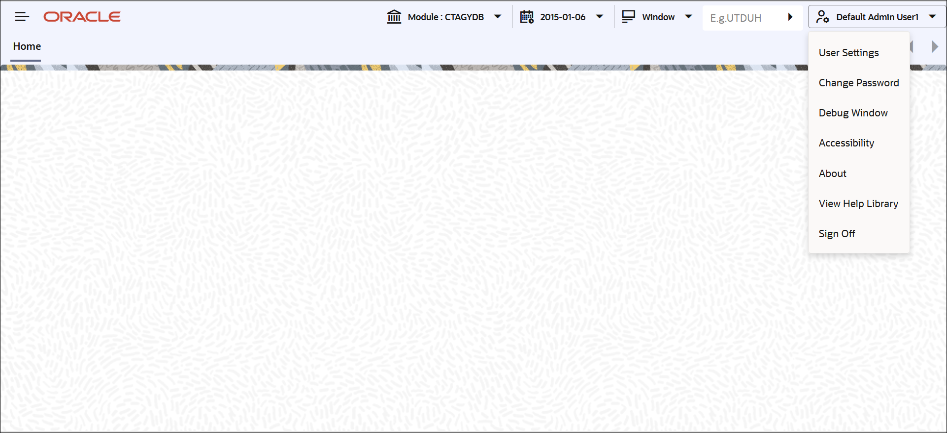 User Action Menus