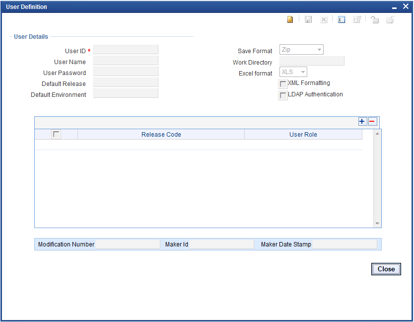 User Detailed Screen