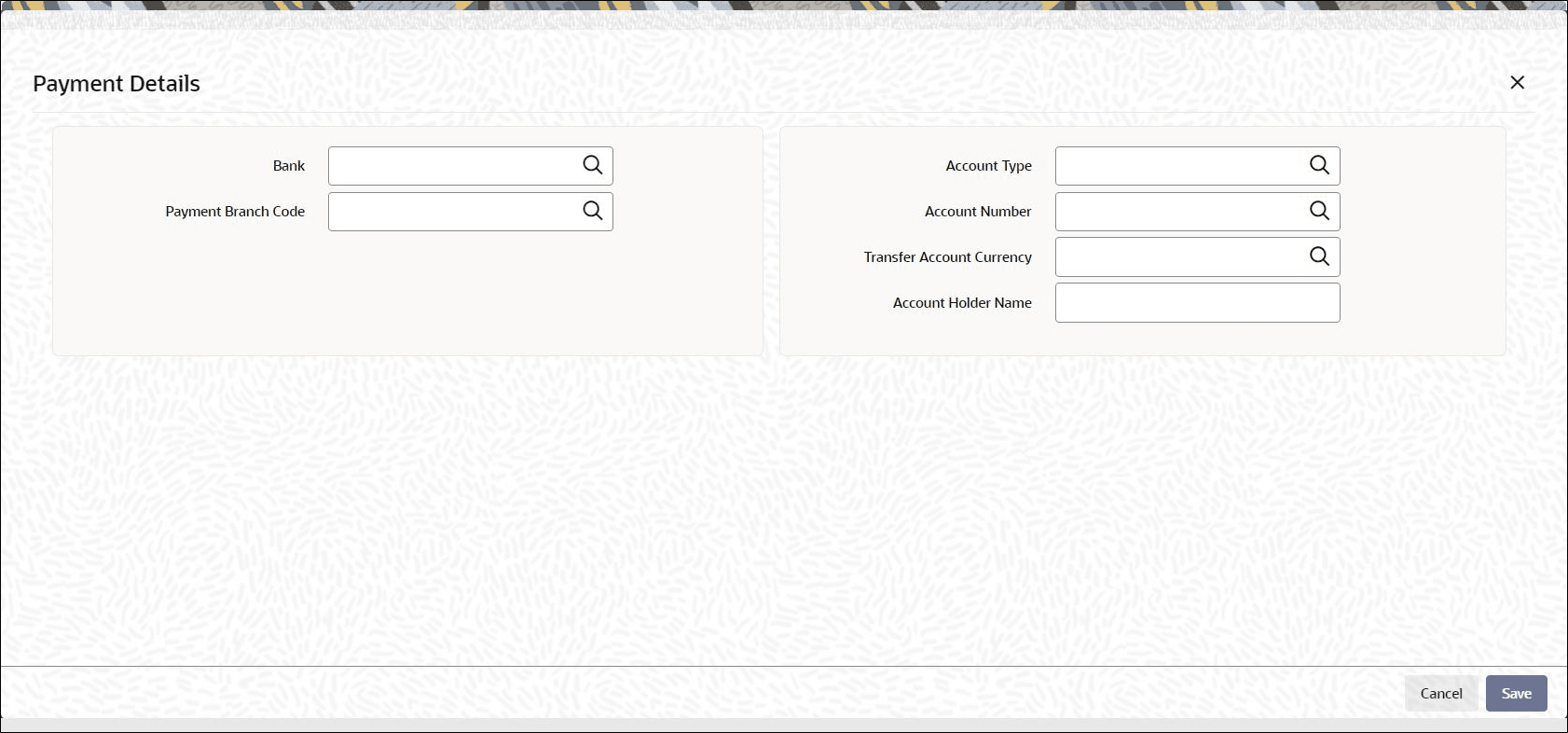 Policy Maintenance Detail_Garnishee Details Button_Payment Details