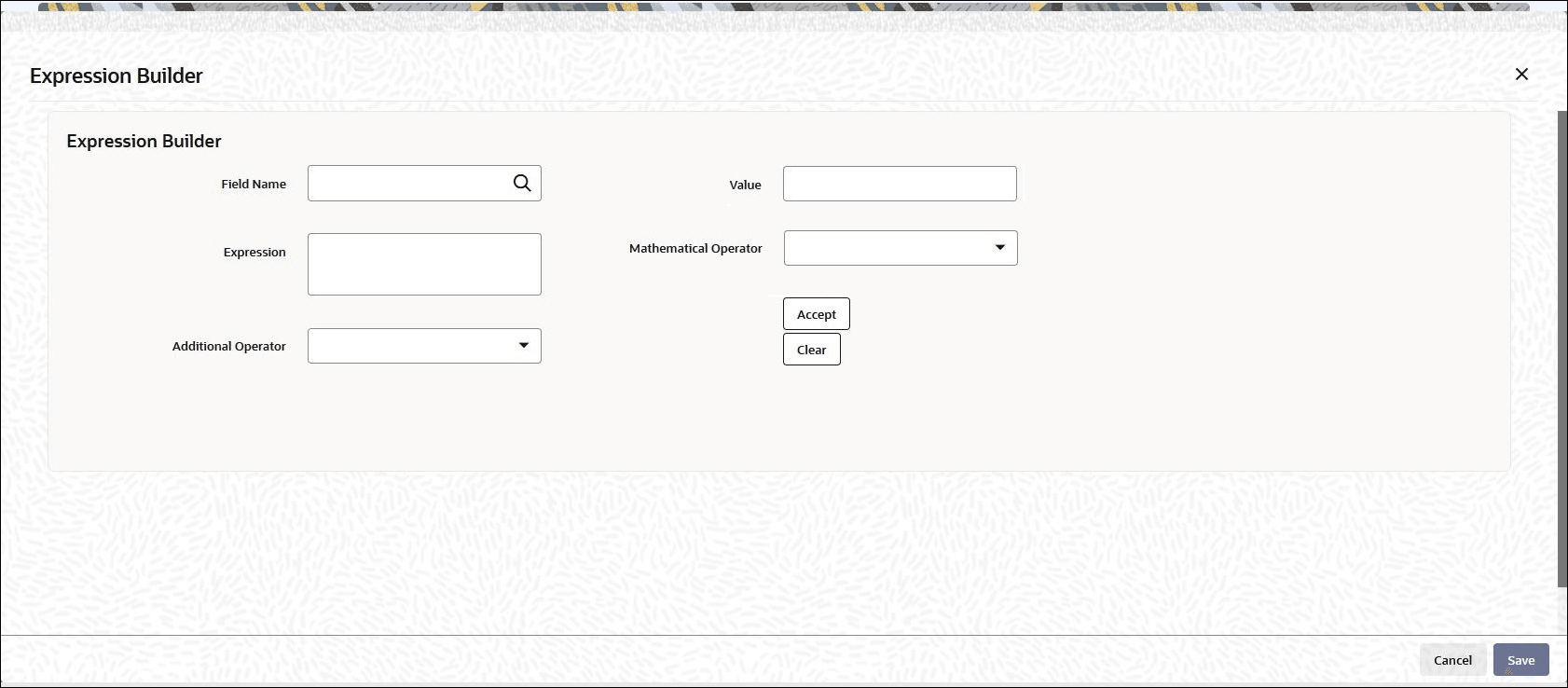 Rule Maintenance_Expression Builder