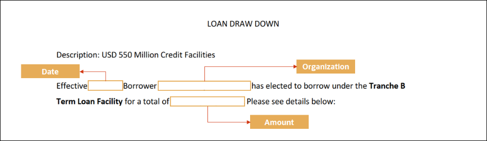 Loan Draw Down Loan Draw Down