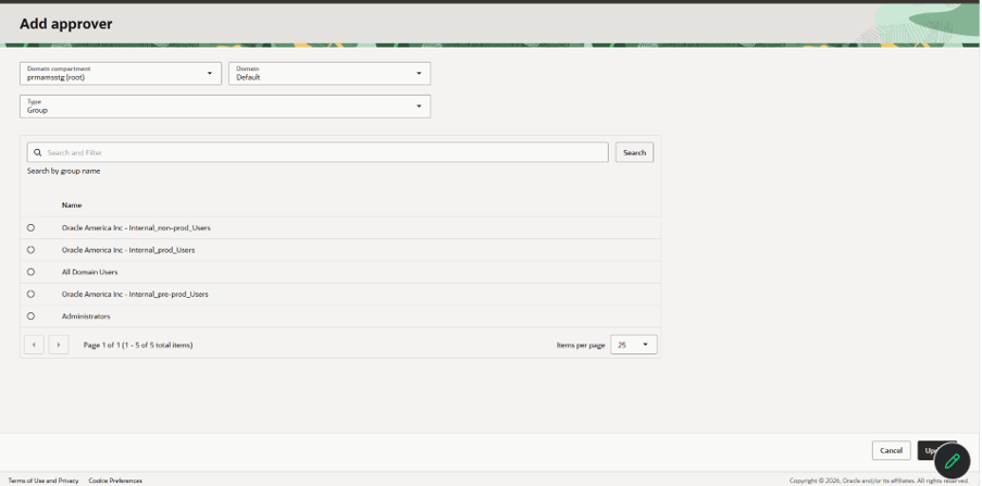 Add approver