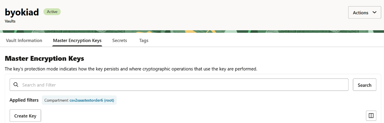 Master Encryption Keys