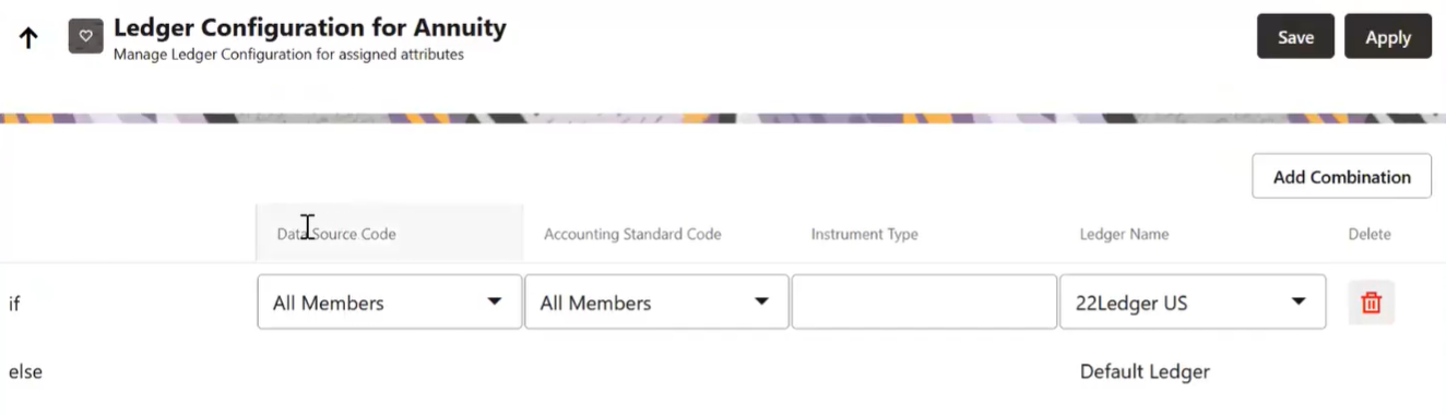 This image displays Subledger Configuration for Annuity_step 2.