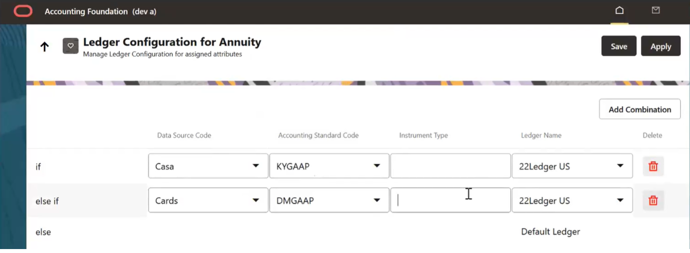 This image displays Subledger Configuration for Annuity_step 3.