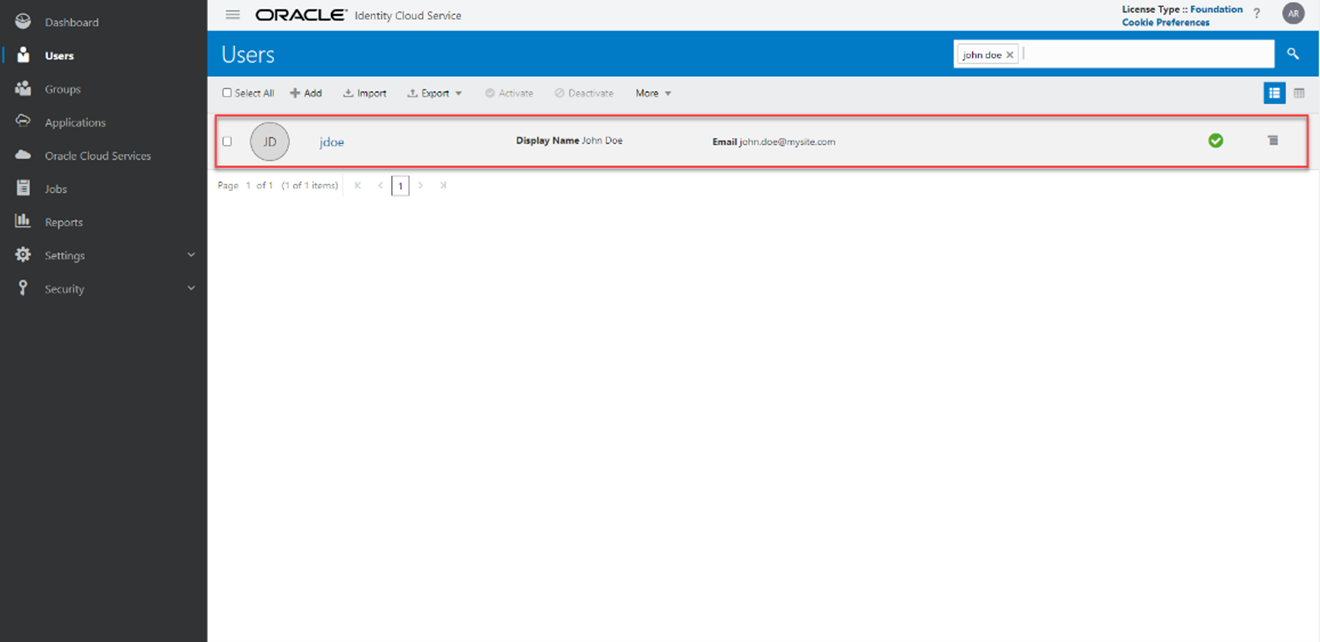 This illustration shows the user details page, in this page the detailsof the user such as Account Information, Work Information, and Other Informationare displayed as pane. And there are corresponding field within thesepanes.