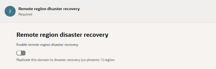 Remote Region Disaster Recovery