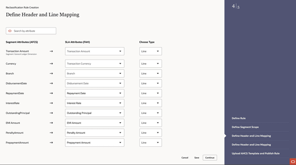 Define Header and Line Mapping