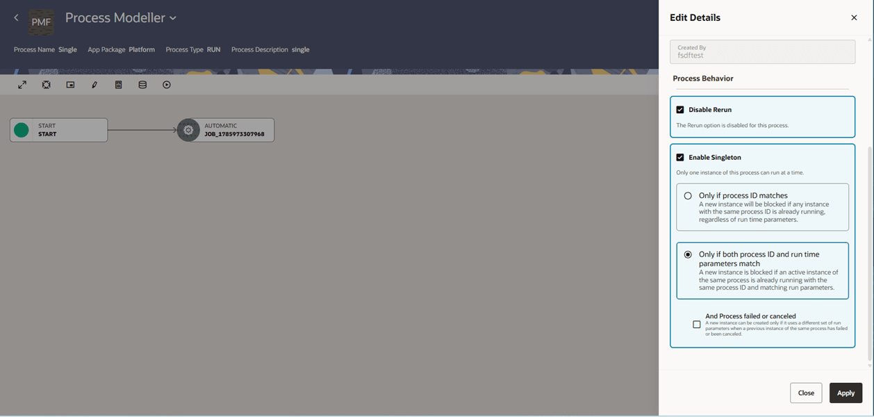 Disable Rerun