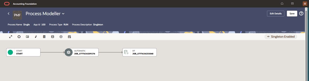Singleton Enabled in Process Canvas for a Run Pipeline