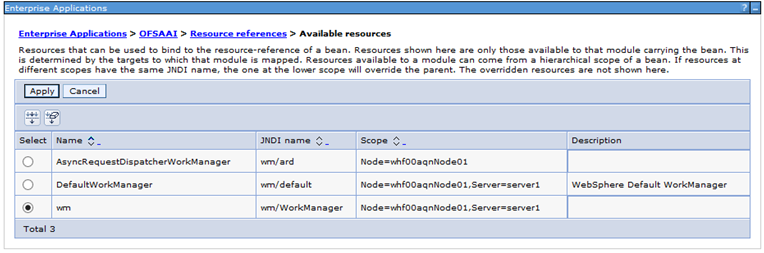 This image displays the Enterprise Applications page for Available reference configuration.