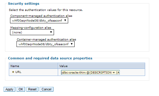 This image displays the Security settings window.