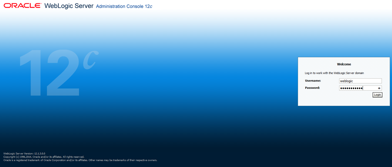 This image displays the WebLogic Application Server.