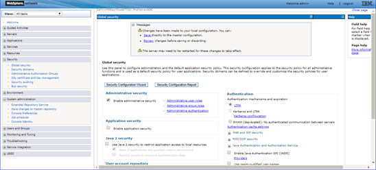 This image displays the WebSphere REST Service Details page.