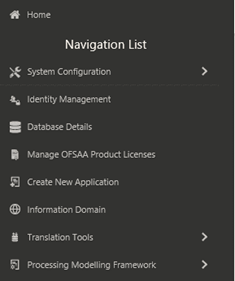 This illustration displays the System Configuration Submenu.