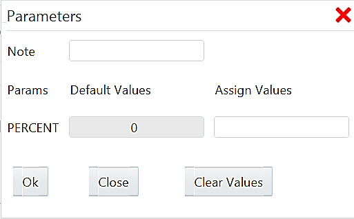 This image displays the Parameter pane.