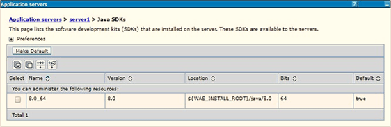 Application Server List of Java SDKs